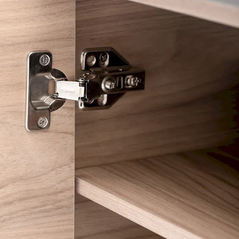 Table basse relevable avec tiroirs et étagères