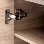 Table basse relevable avec tiroirs et étagères