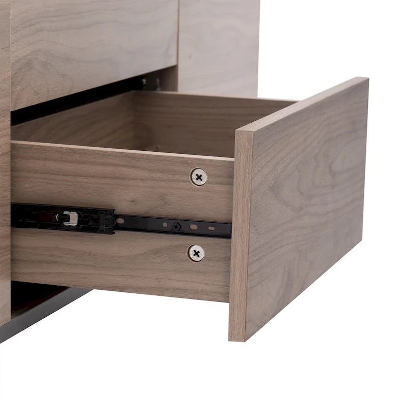 Table basse relevable avec tiroirs et étagères