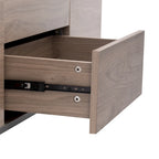 Table basse relevable avec tiroirs et étagères