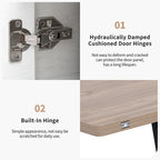Table basse relevable avec tiroirs et étagères
