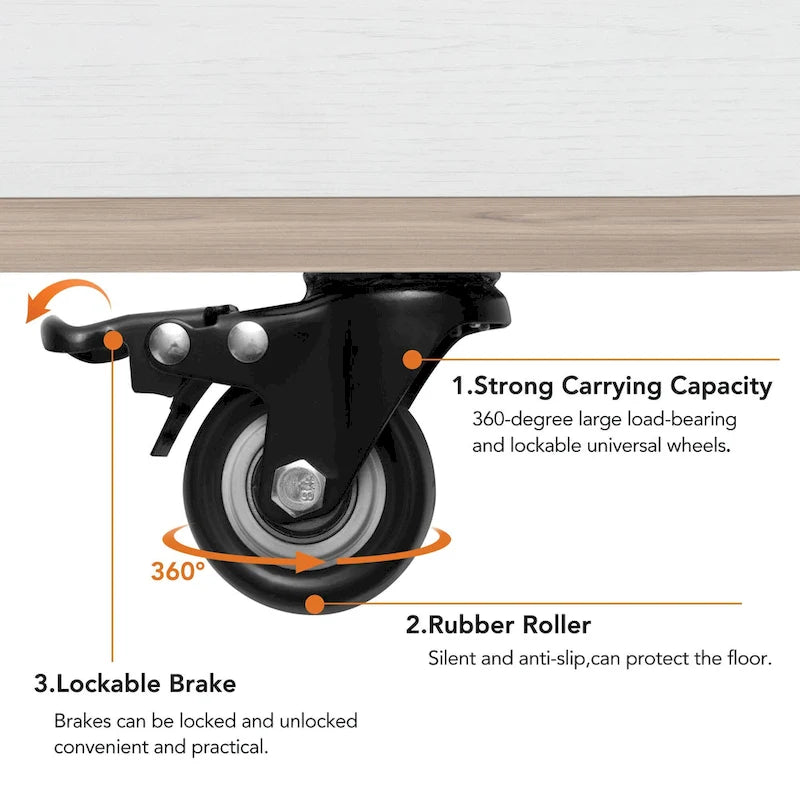 Table basse relevable avec tiroirs et étagères