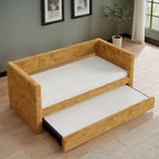 Corvus Somme Corduroy Upholstered Daybed with Trundle