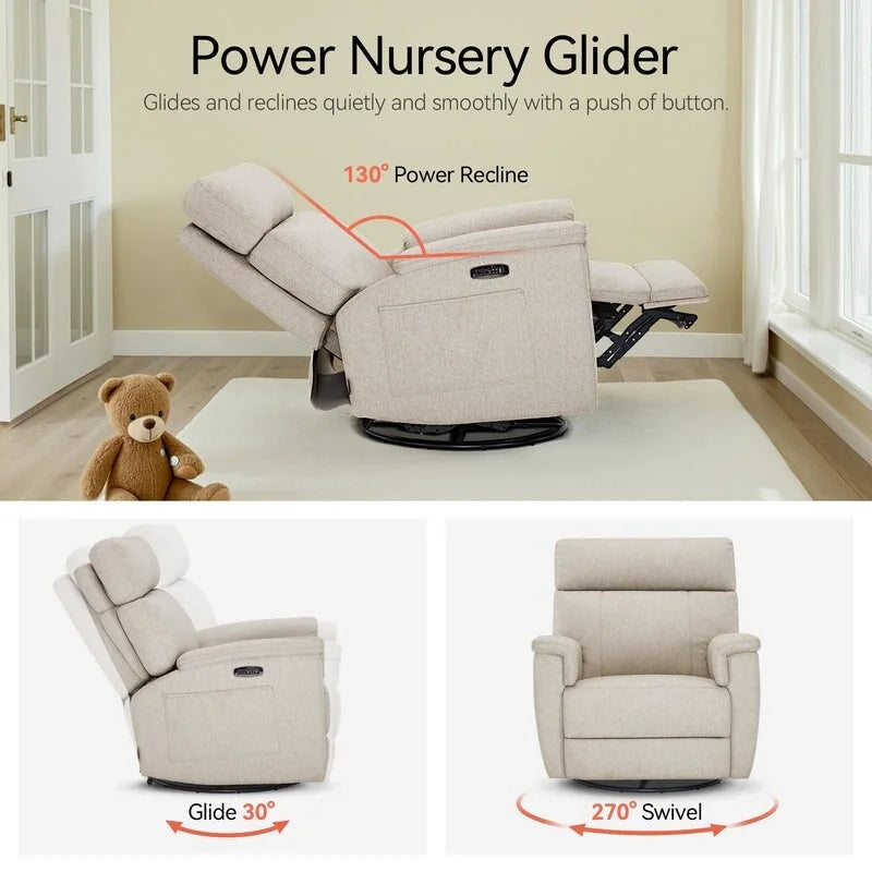 Fauteuil de maternité électrique inclinable et pivotant
