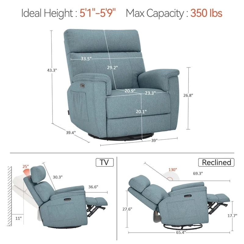 Fauteuil de maternité électrique inclinable et pivotant