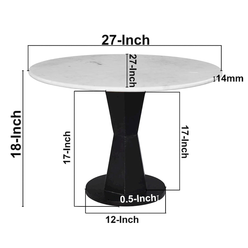 Table basse ronde moderne en fer