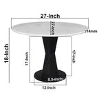 Table basse ronde moderne en fer
