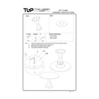 Table basse ronde moderne en fer