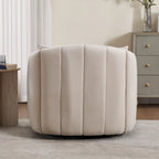 Fauteuil d'appoint pivotant rembourré avec oreiller (lot de 2)