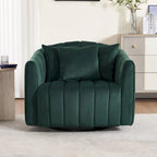 Fauteuil d'appoint pivotant rembourré avec oreiller (lot de 2)