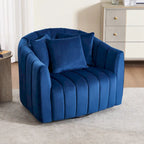 Fauteuil d'appoint pivotant rembourré avec oreiller (lot de 2)