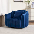 Fauteuil d'appoint pivotant rembourré avec oreiller (lot de 2)