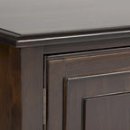 Meuble TV multimédia en bois massif de 72 pouces de large pour téléviseurs jusqu'à 80 pouces (72 L x 18 P x 24 H)