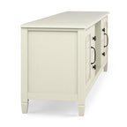 Meuble TV multimédia en bois massif de 72 pouces de large pour téléviseurs jusqu'à 80 pouces (72 L x 18 P x 24 H)