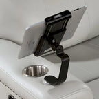Canapé inclinable électrique avec port USB et plateau de rangement - Gris clair