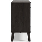Commode Piperton Woodgrain à 6 tiroirs