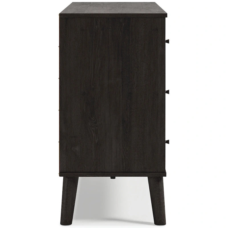 Commode Piperton Woodgrain à 6 tiroirs