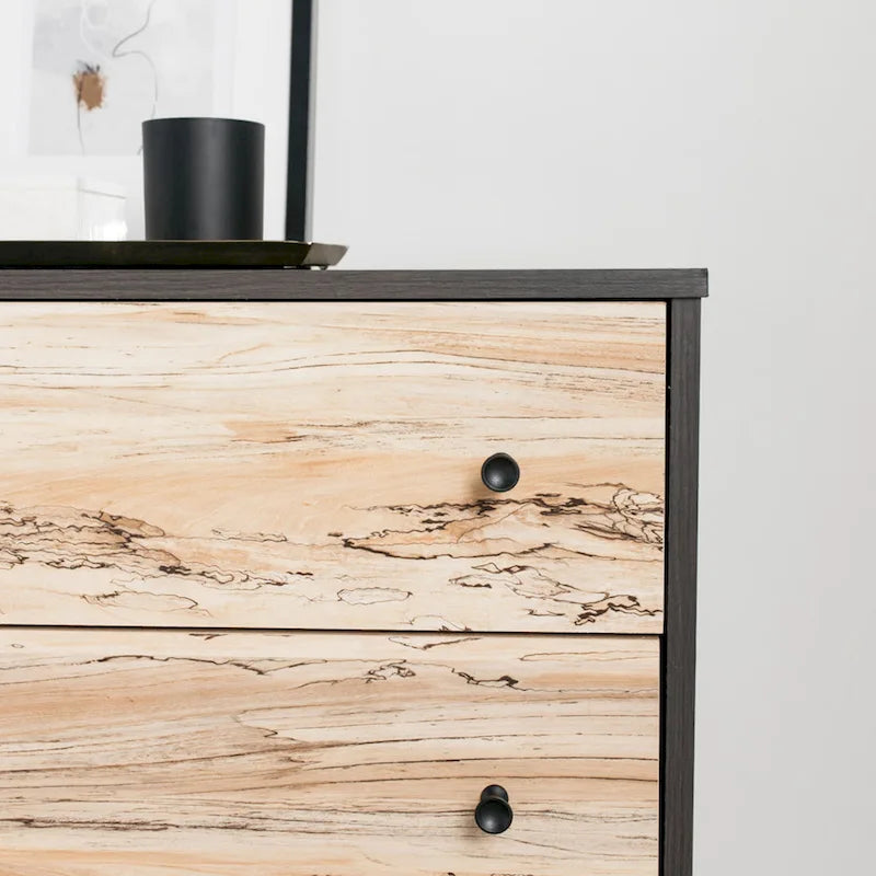 Commode Piperton Woodgrain à 6 tiroirs