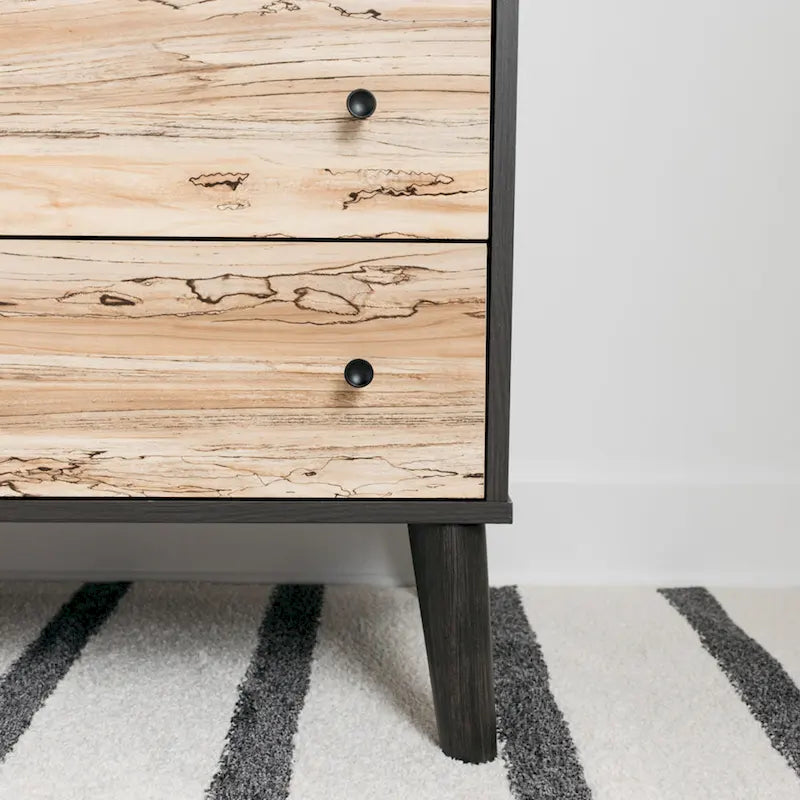Commode Piperton Woodgrain à 6 tiroirs