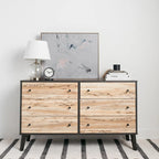 Commode Piperton Woodgrain à 6 tiroirs