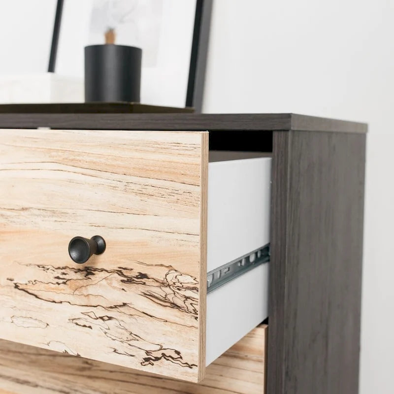 Commode Piperton Woodgrain à 6 tiroirs