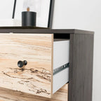 Commode Piperton Woodgrain à 6 tiroirs