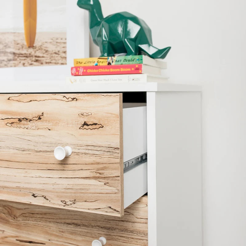 Commode Piperton Woodgrain à 6 tiroirs