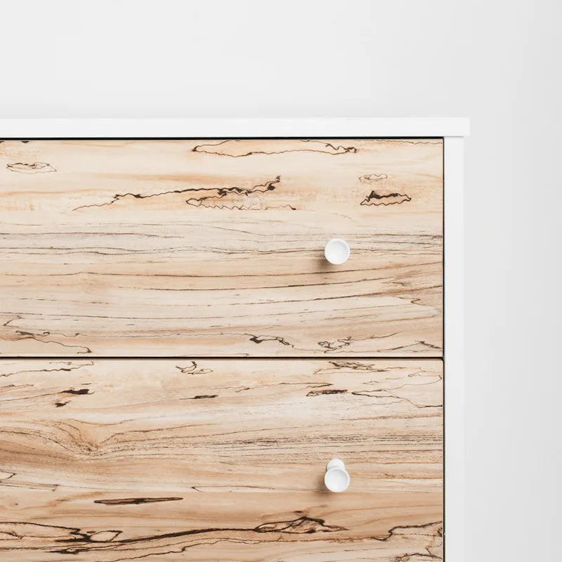 Commode Piperton Woodgrain à 6 tiroirs