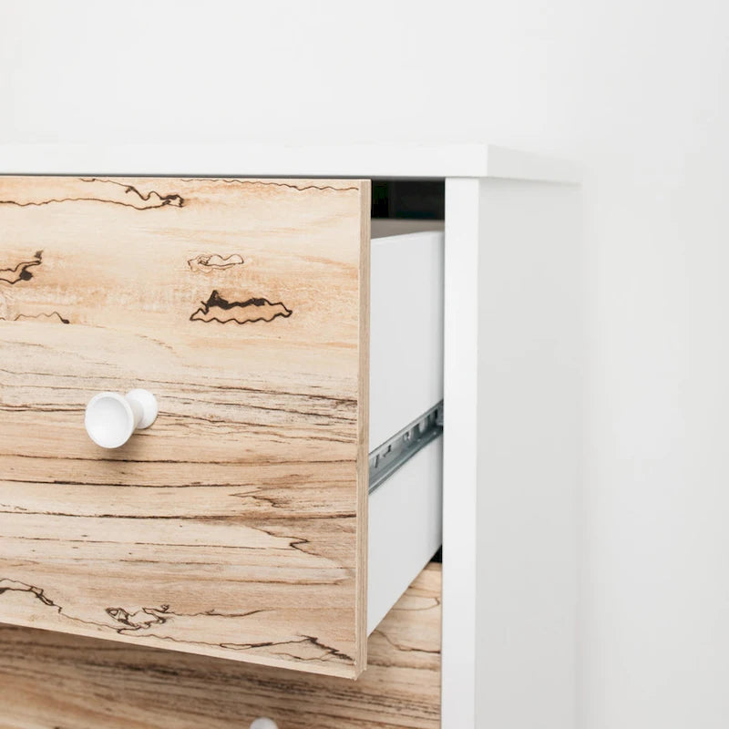 Commode Piperton Woodgrain à 6 tiroirs