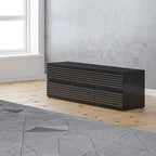Commode basse et meuble TV 6 tiroirs – Noir et blanc