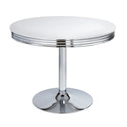 Table à manger ronde rétro - Blanche