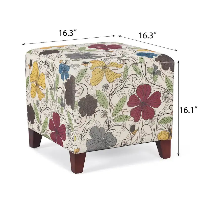 Pouffe Repose-Pieds Cube 16.3"