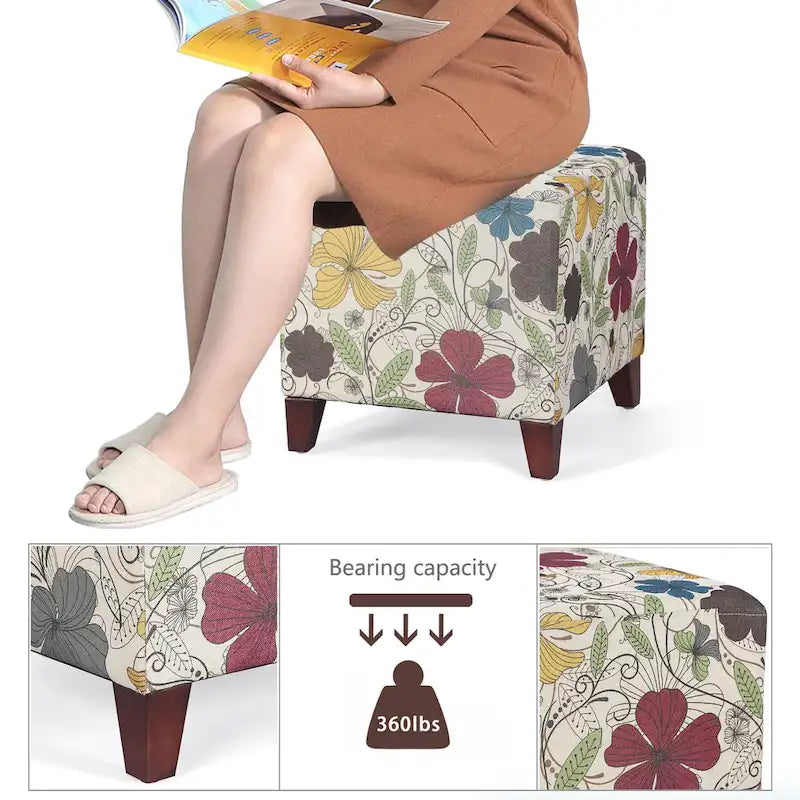 Pouffe Repose-Pieds Cube 16.3"