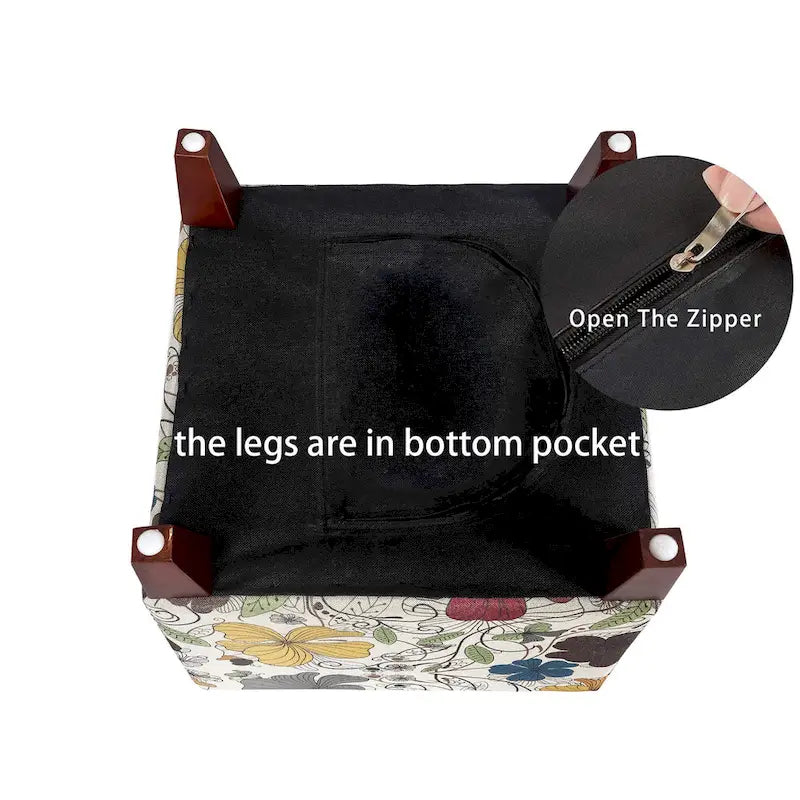 Pouffe Repose-Pieds Cube 16.3"