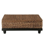 Table de rangement en abaca tressé naturel