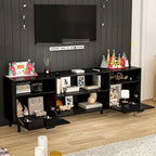 Meuble TV avec cheminée électrique intégrée