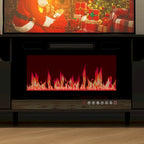 Meuble TV avec cheminée électrique intégrée