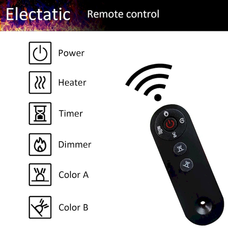 Meuble TV avec cheminée électrique intégrée