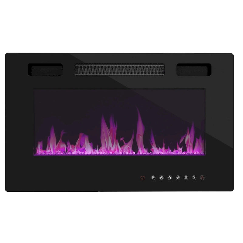 Meuble TV avec cheminée électrique intégrée