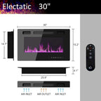 Meuble TV avec cheminée électrique intégrée