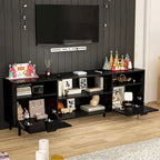 Meuble TV avec cheminée électrique intégrée