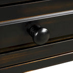 Console de 64 po de largeur avec tiroirs et étagère
