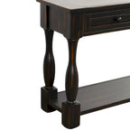 Console de 64 po de largeur avec tiroirs et étagère