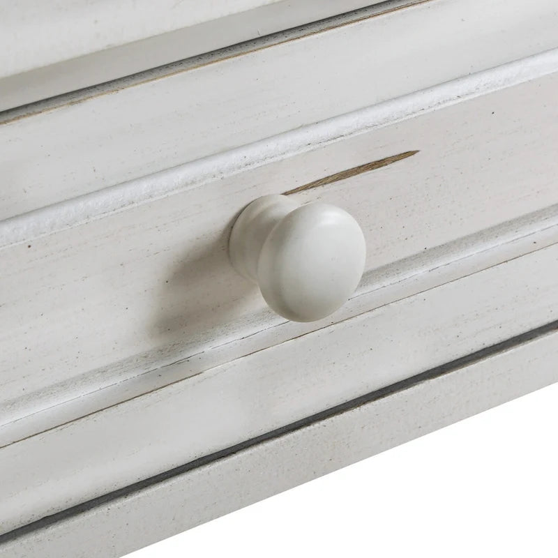 Console de 64 po de largeur avec tiroirs et étagère