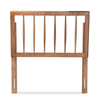 Tête de lit en bois de noyer cendré avec fuseaux