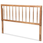 Tête de lit en bois de noyer cendré avec fuseaux