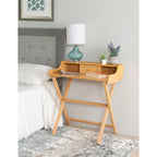 Bureau pliant en bois massif