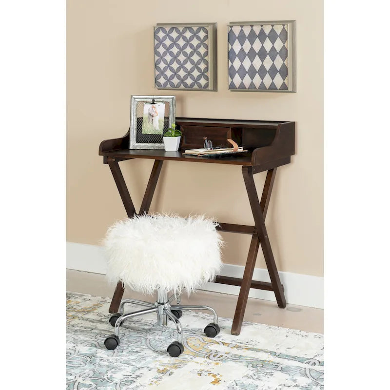 Bureau pliant en bois massif