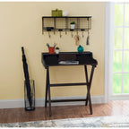 Bureau pliant en bois massif