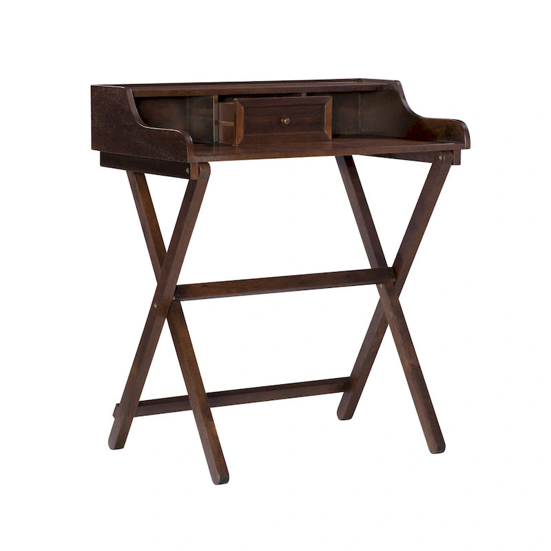 Bureau pliant en bois massif